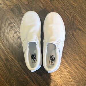 Vans solid white